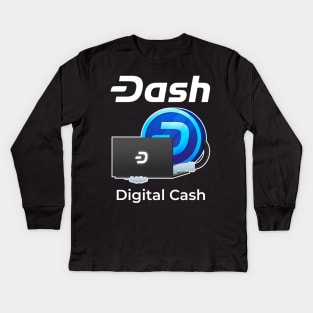 Dash Digital Cash - Dashy Laptop Kids Long Sleeve T-Shirt